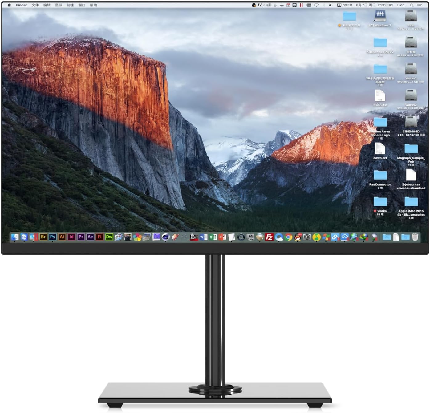 Pholiten Single Monitor Stand, Single VESA Desk Mount for Most 13”-32” PC Screen...