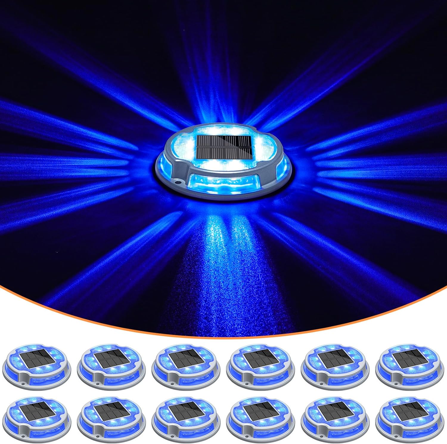 VOLISUN Solar Driveway Lights, Innovative Deck Lights with 12 Pack, Special Sola...