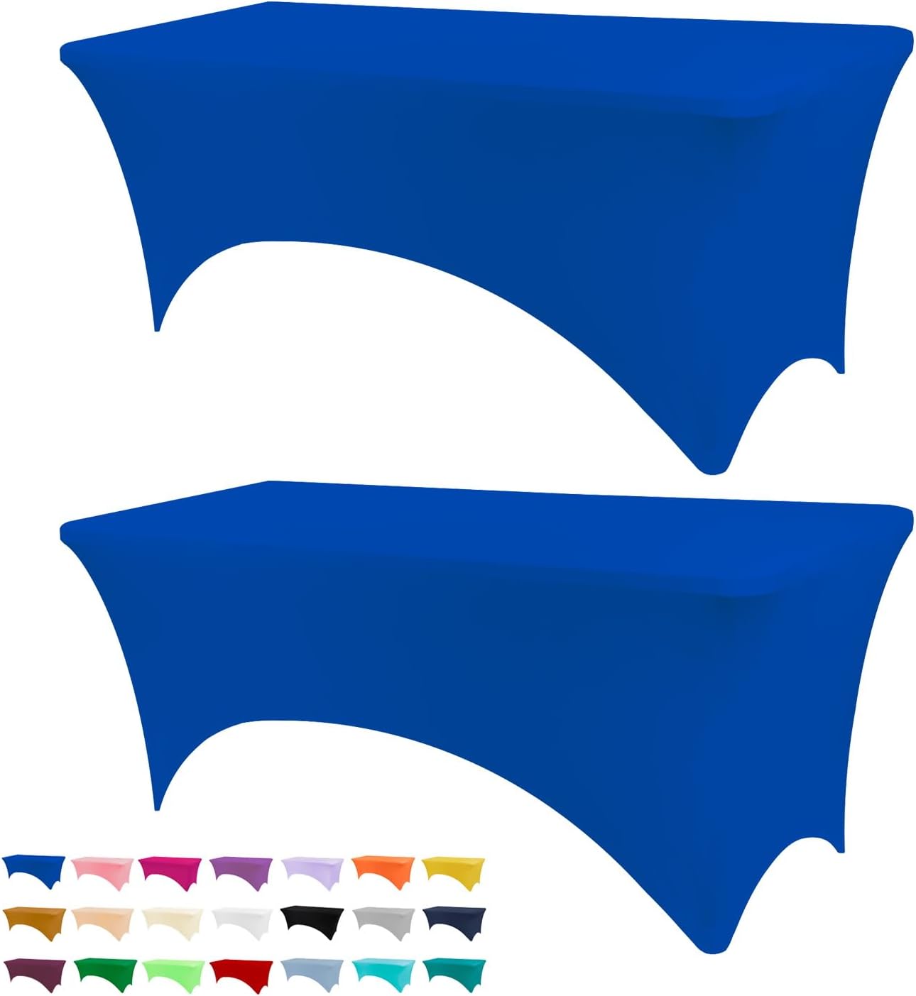 BDDC Spandex Table Cover, Special Tablecloth with Royal Blue, Unique 6FT Washabl...