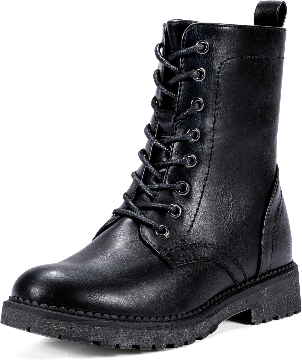 Vepose Women's 25 Combat Ankle Boots, Special Fashion Lace-up Inner Zipper Booti...