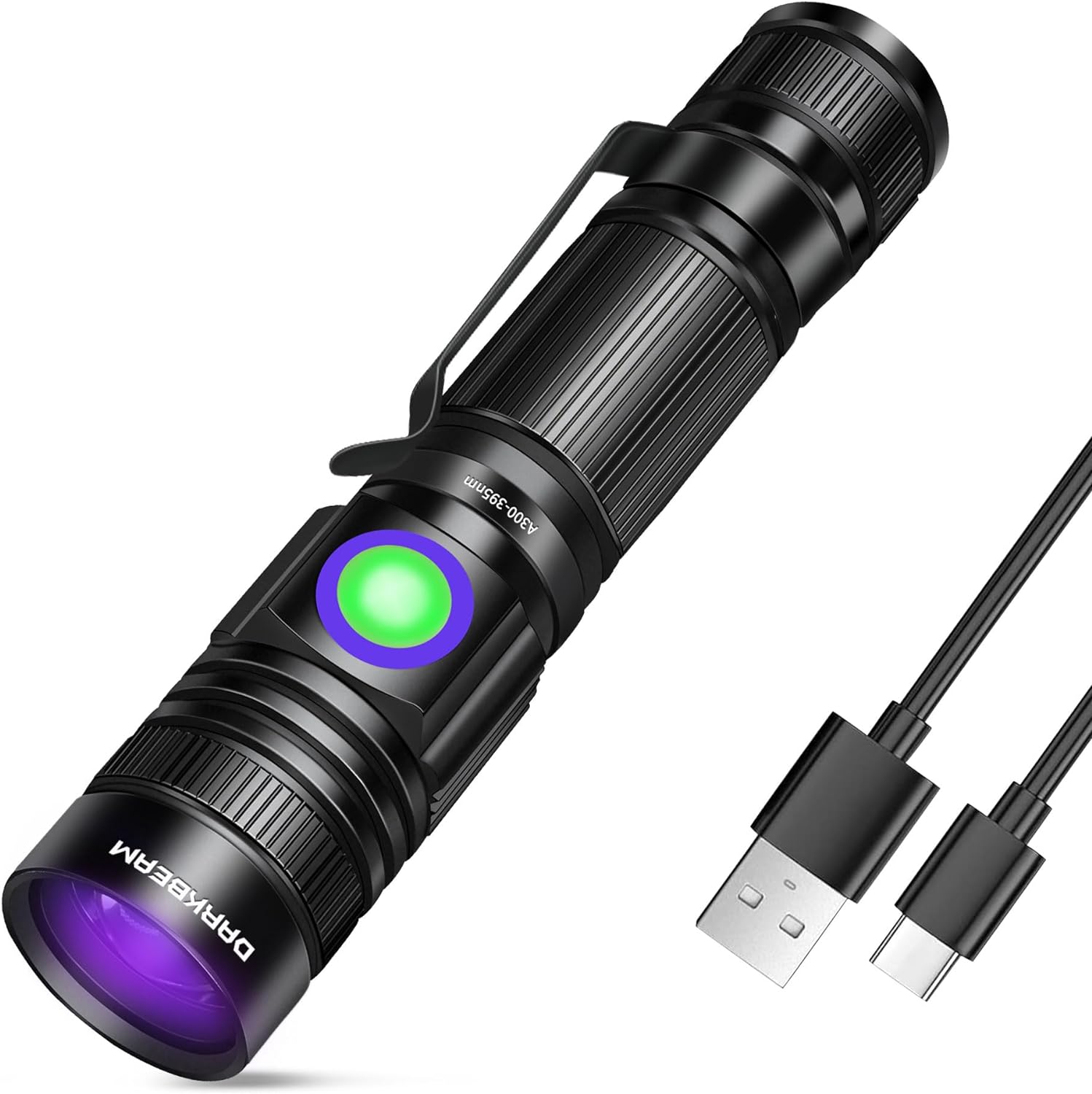 DARKBEAM UV Black Light Flashlight 395nm - Recharg...