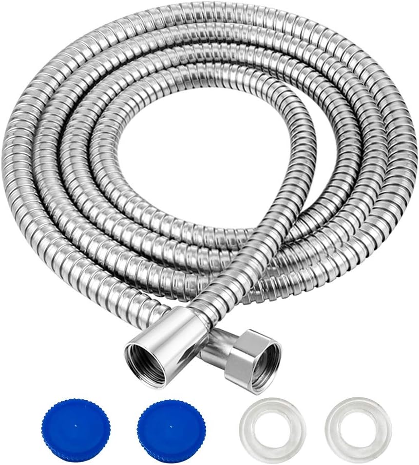 3m Shower Hose Long Extra Stainless Steel Shower Pipe Hose Replacement Chrome Sh...