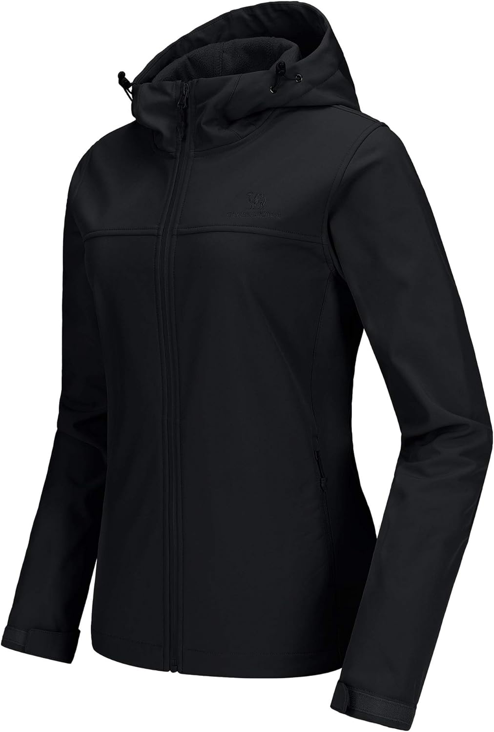 CAMEL CROWN Womens Jacket, Special Fleece Lined Softshell Jacket with Hood, Inno...
