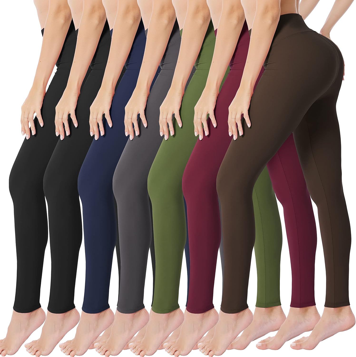 VALANDY High Waisted Leggings for Women Buttery Soft Stretchy Tummy Control Work...