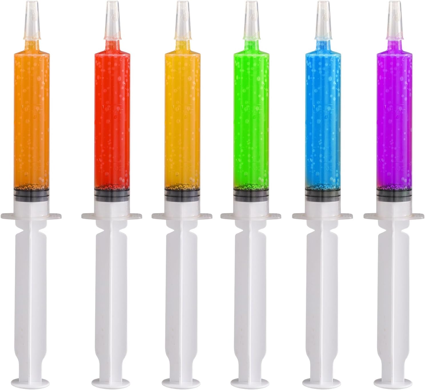 JOLLY CHEF Party Shot 60 Pack Jelly Halloween Shot Syringes, Medium 1.5 oz Conta...