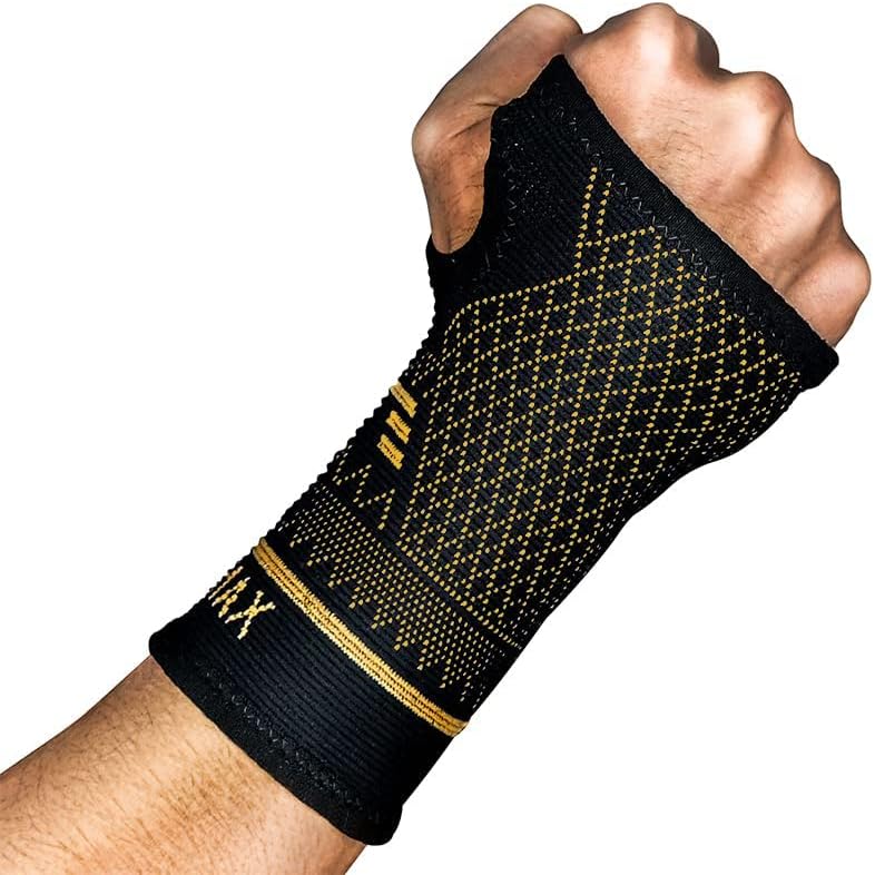 INDEEMAX Wrist Support Sleeve 1 Pair, High Copper...