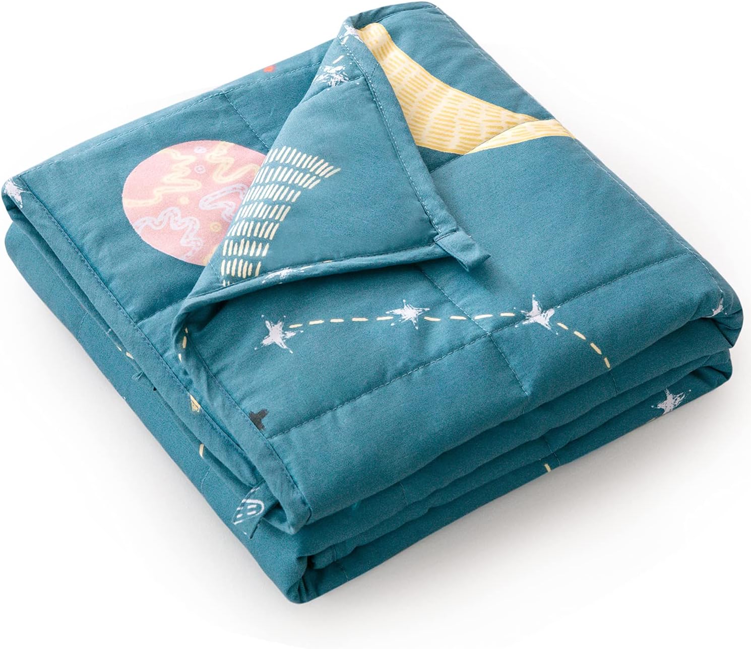 Mr. Sandman Weighted Blanket 3 Pounds Washable, Best for 20-40lb Breathable Cott...