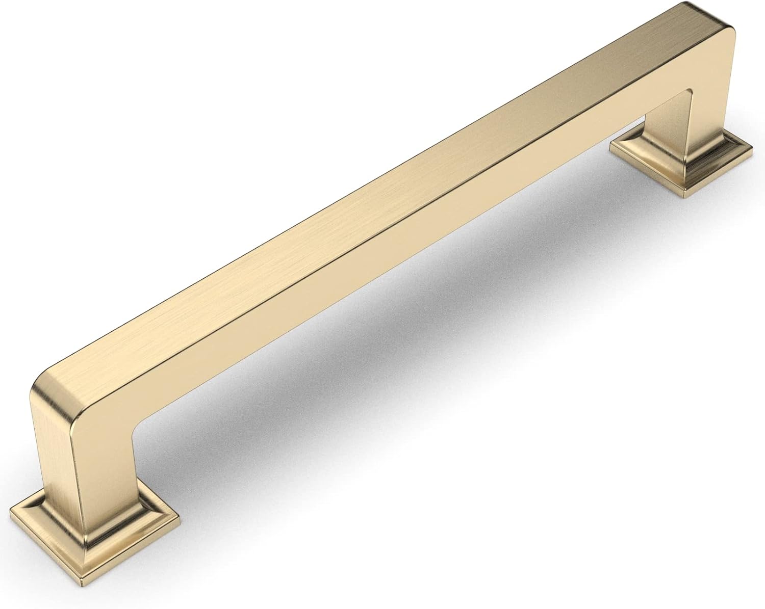 Amerdeco 10 Pack Cabinet Pulls, Special Brushed Brass Kitchen Cabinet Handles, A...