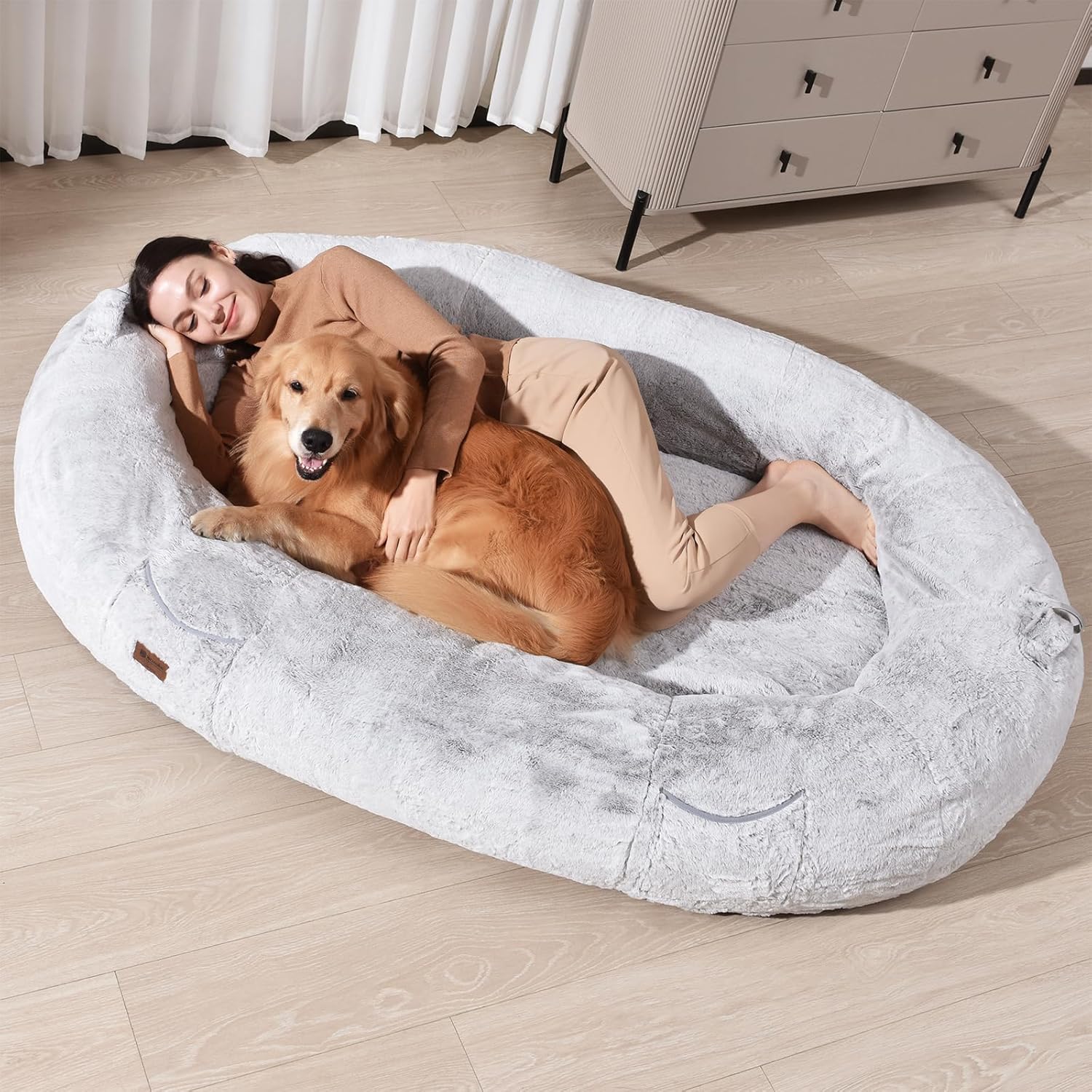 Human Dog Bed for People Large - Bean Bag Adult Si...