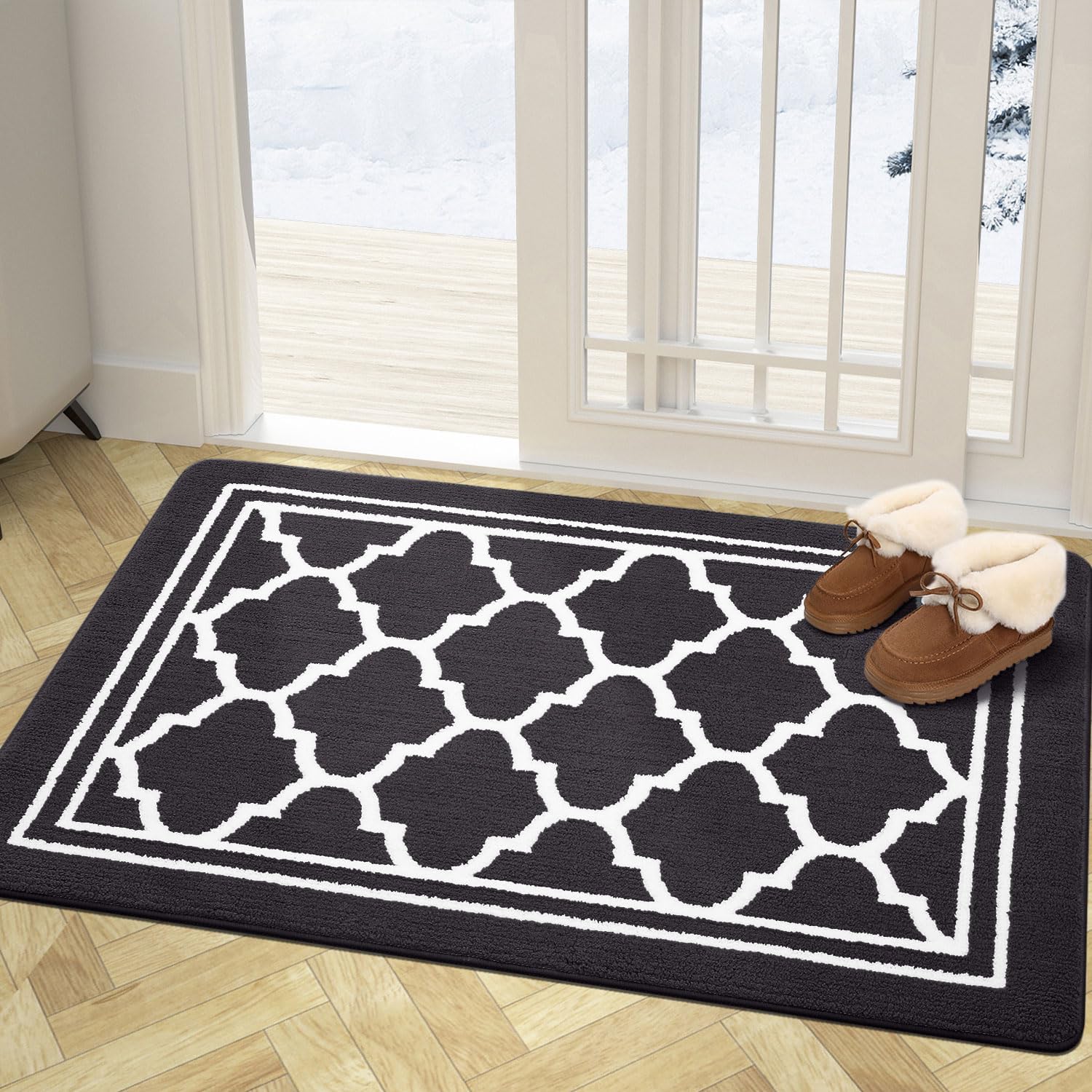 Buganda Indoor Door Mat, Special Entrance Mat to Resist Dirt and Absorbent, Anti...