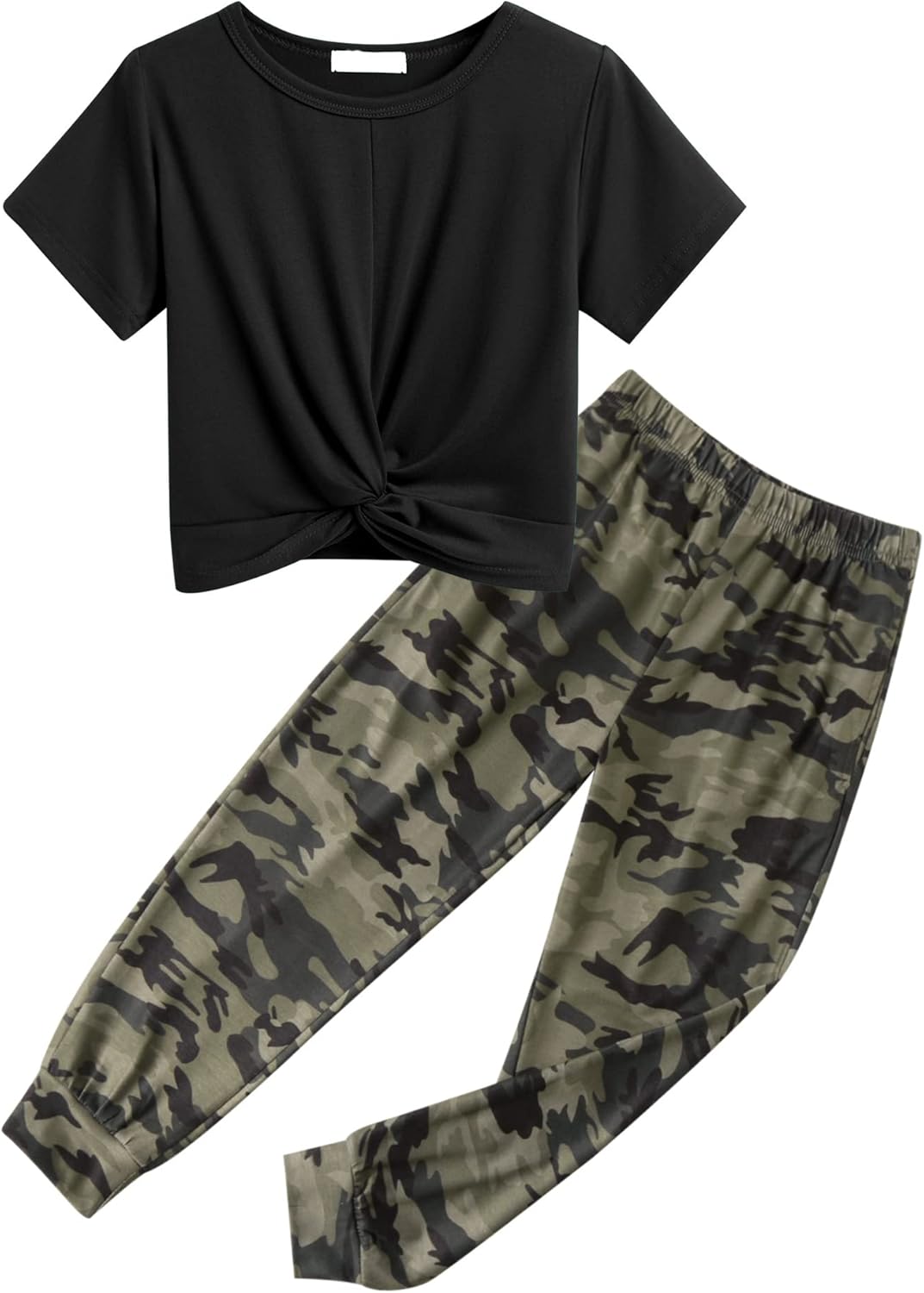 Arshiner Girls Clothing Sets, Special Tie Dye Twist Front Tops, Innovative Fashi...