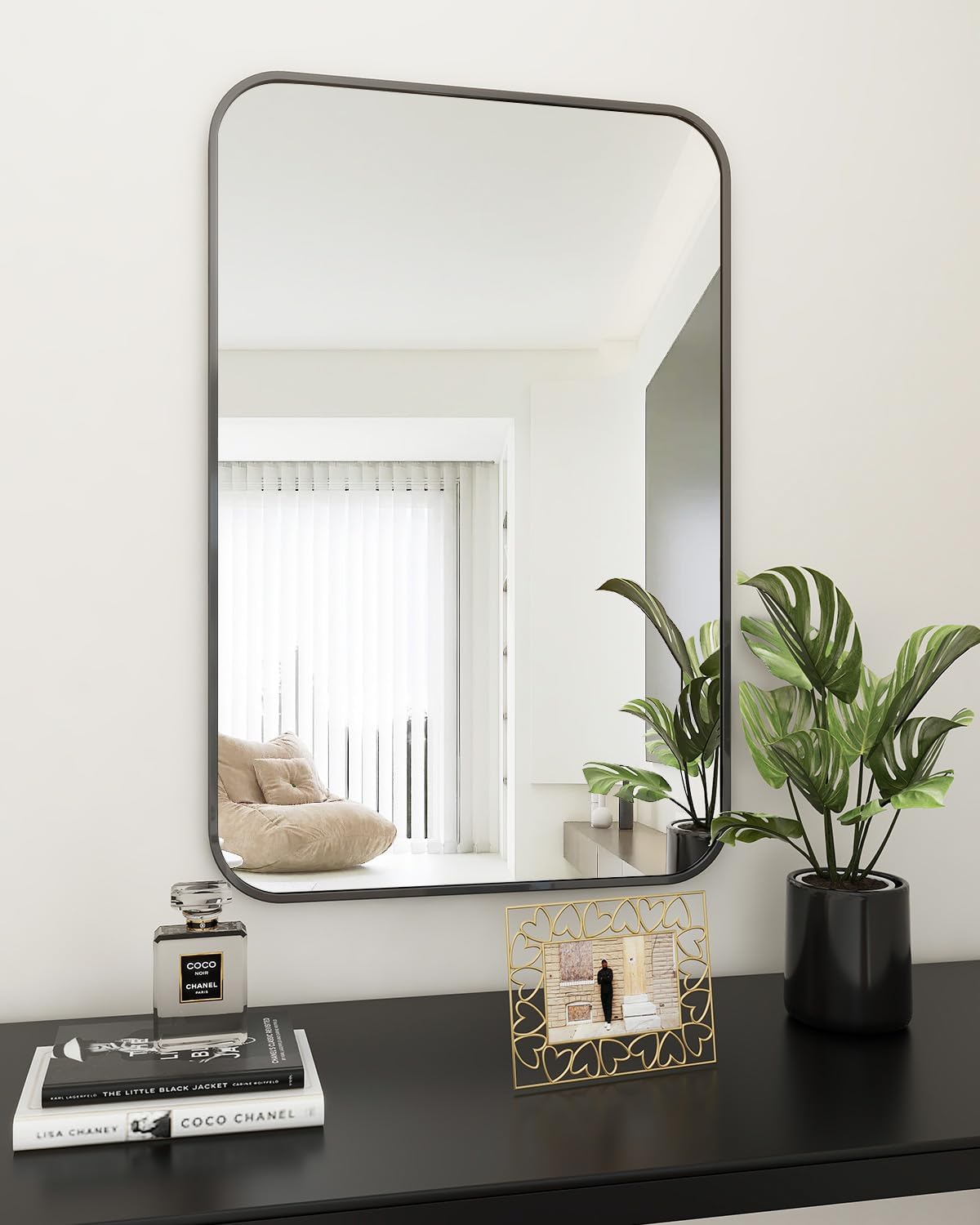 High-Quality BEAUTYPEAK Rectangular Aluminum Alloy Frame Wall Mounted Bathroom M...