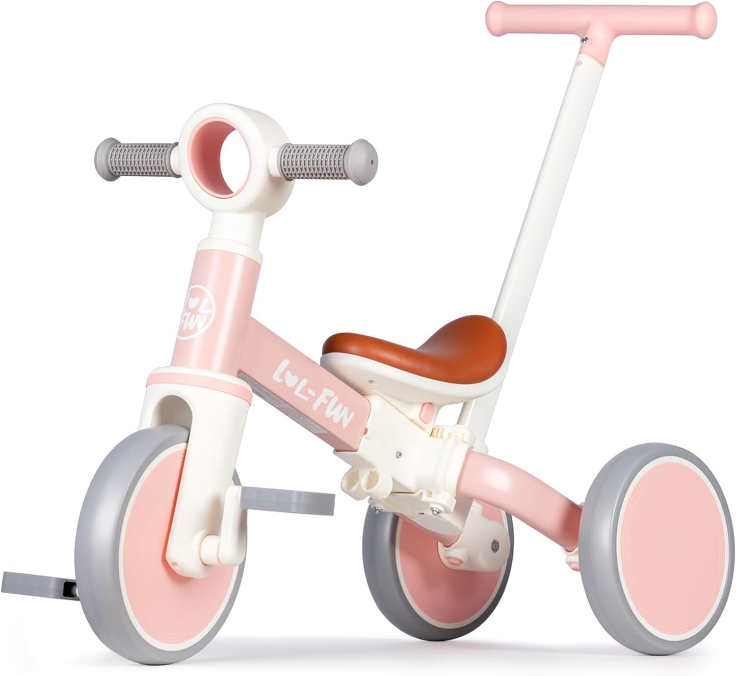 LOL-FUN Tricycle for Toddlers 1-3 Years Old Riding Toy, 5 in 1 Baby Balance Bike...