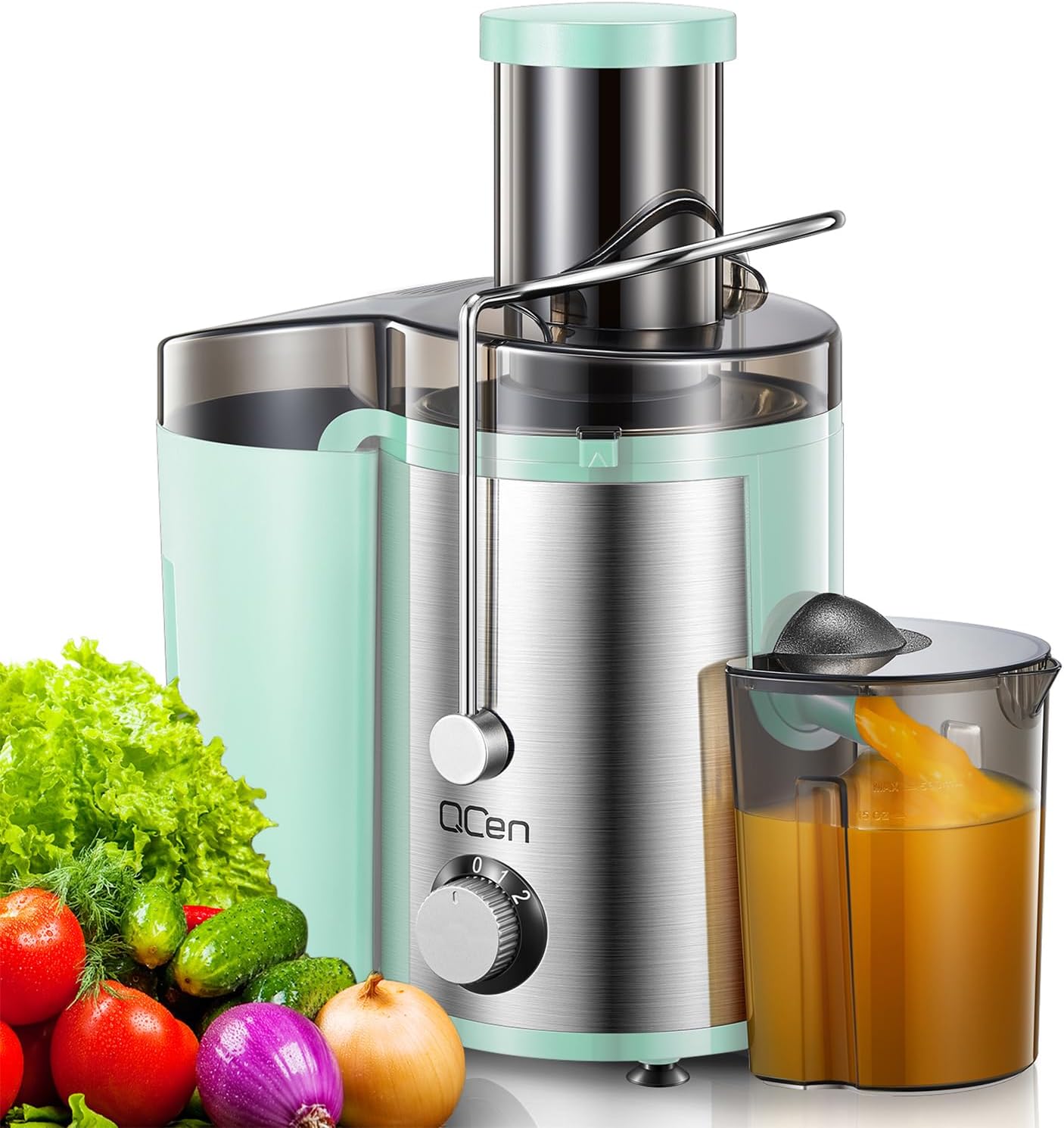 Juicer Machine, 800W Centrifugal Juicer Extractor with Wide Mouth 3” Feed Chute...