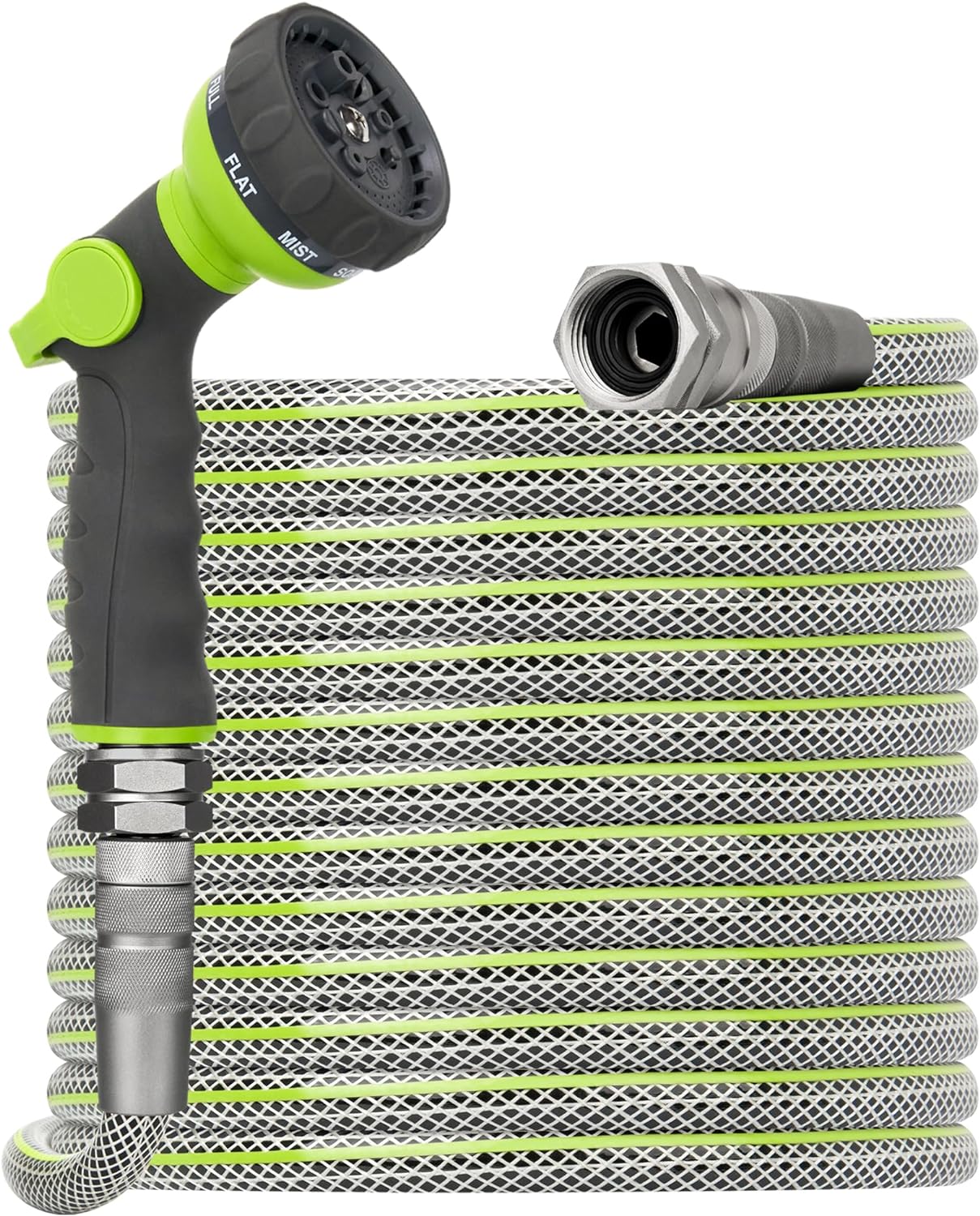 Flexible Garden Hose 50 FT - Heavy Duty Non-Expandable 50FT Outdoor Water Hose P...
