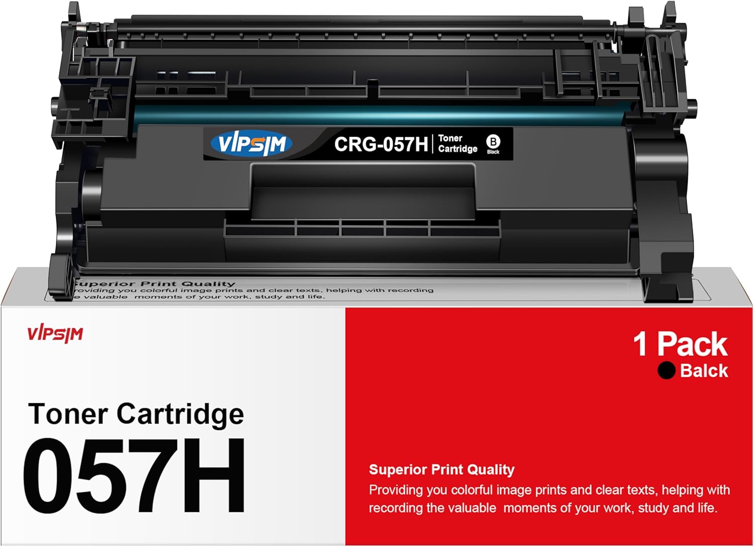 057H Black High Yield Toner Cartridge Replacement for canon 057H Black High Yiel...