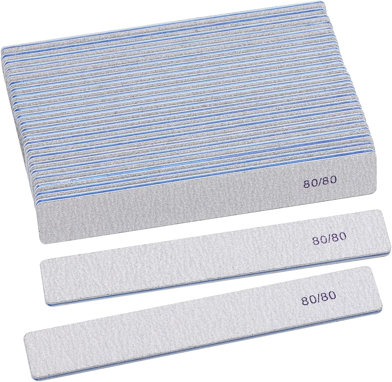 Rectangle Nail Files, Special 80 Grit Nail Files for Acrylic Nails, Innovative R...