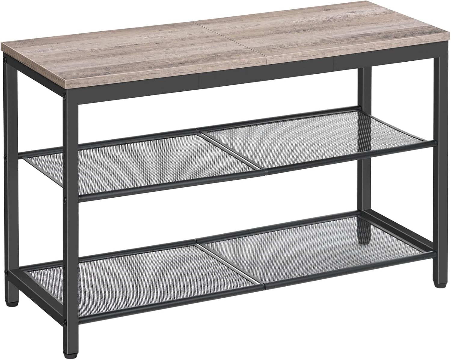 HOOBRO Shoe Bench, Special 3-Tier Shoe Rack, Innovative Industrial Shoe Organize...