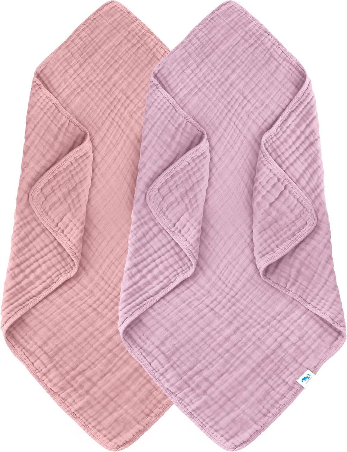 SWEET DOLPHIN Muslin Baby Bath Towels Blanket - 2 Pack 100% Cotton Towel for Bab...