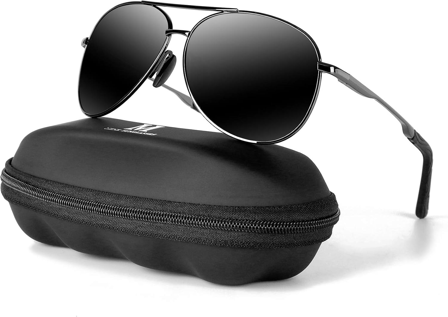 mxnx Aviator Sunglasses for Men Polarized Women UV Protection Lightweight Drivin...
