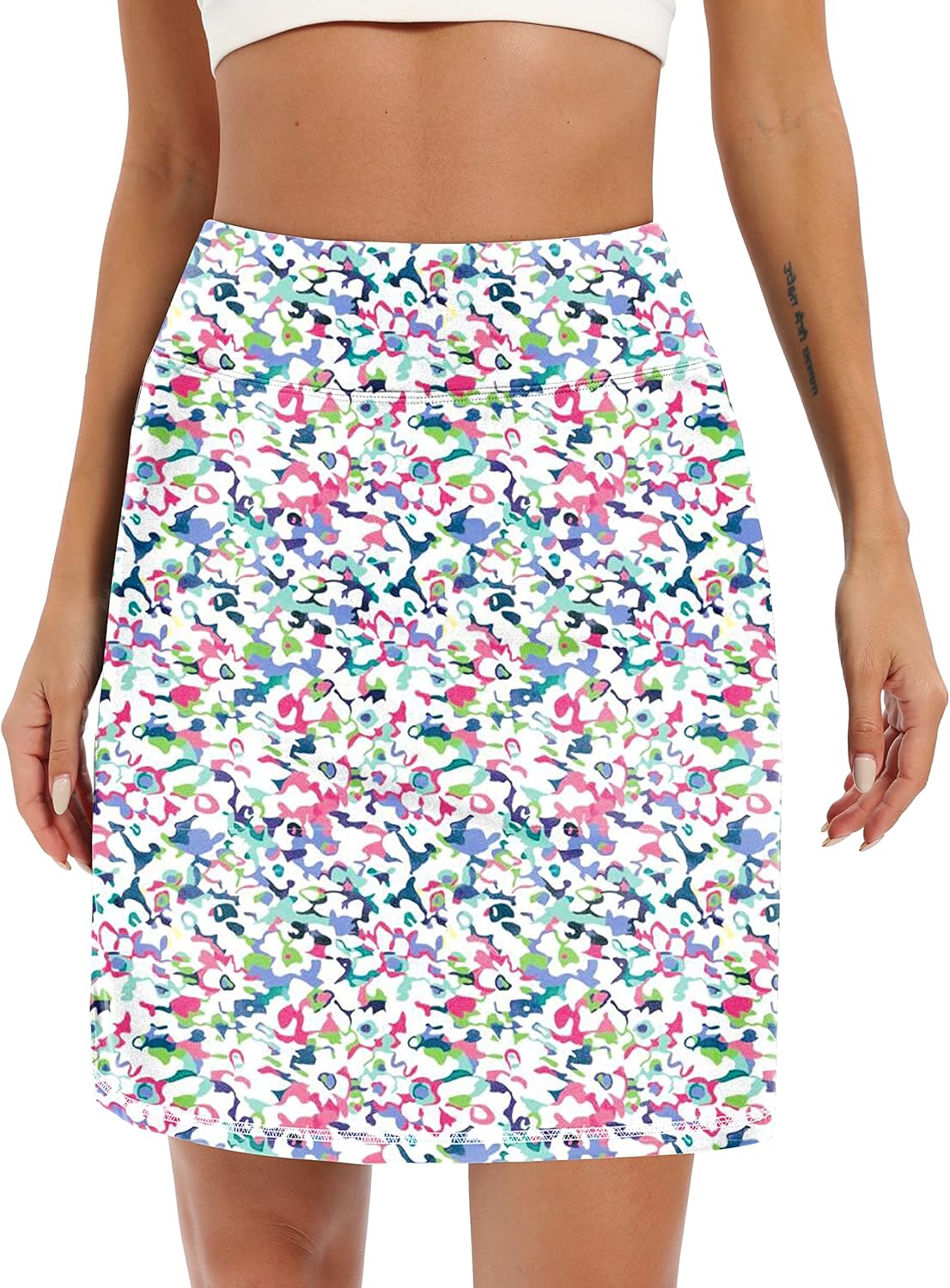 LouKeith 19" Knee Length Skorts Skirts for Women Tennis Skirts Athletic Golf Sko...