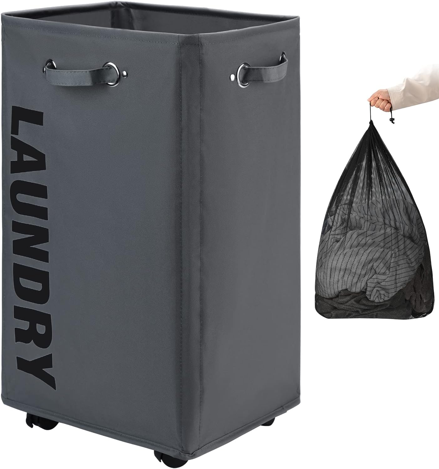 DOKEHOM 29-Inches X-Large Laundry Basket, Special Laundry Hamper with Removable...