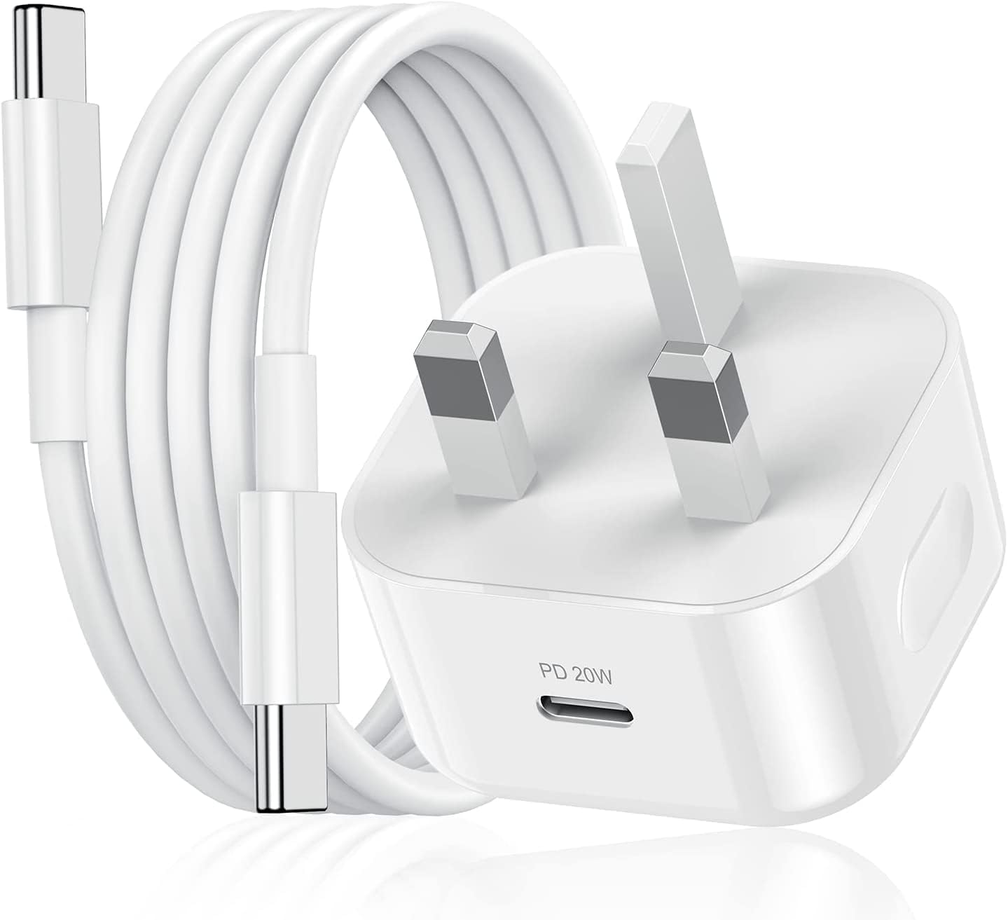iPad Charger and Plug, 20W USB C Charger for iPad Pro and 2Pack 2M Cable, Type C...