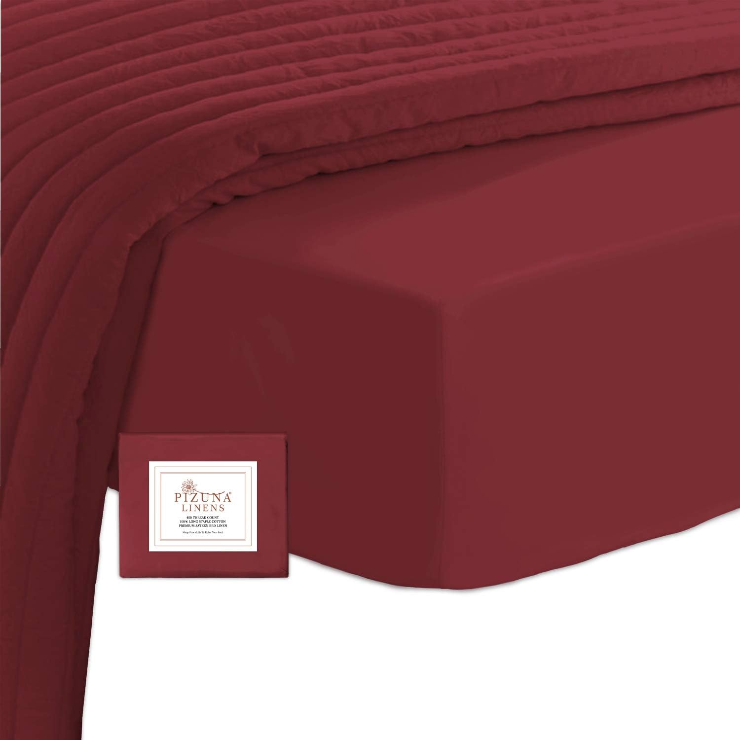 High-Quality Pizuna 100% Cotton Emperor Fitted Sheet, Special Fitted Sheet in Ri...