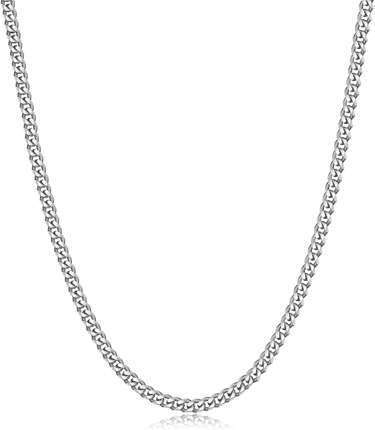 Evegfts Gold Chain | Silver Chain Men, 3.5/5/6/9/12MM Mens Chain Necklace Miami...