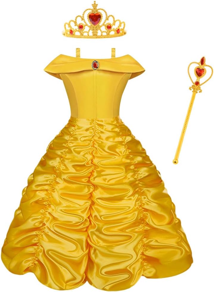 Vicloon Princess Belle Costume, Special Little Girl's Princess Dresses, Unique F...