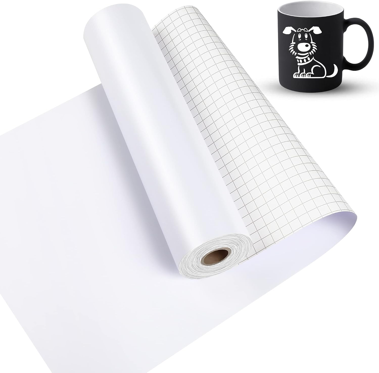 Lya Vinyl Permanent Vinyl for Cricut, Matte White 12" x 40Ft Self Adhesive Vinyl...