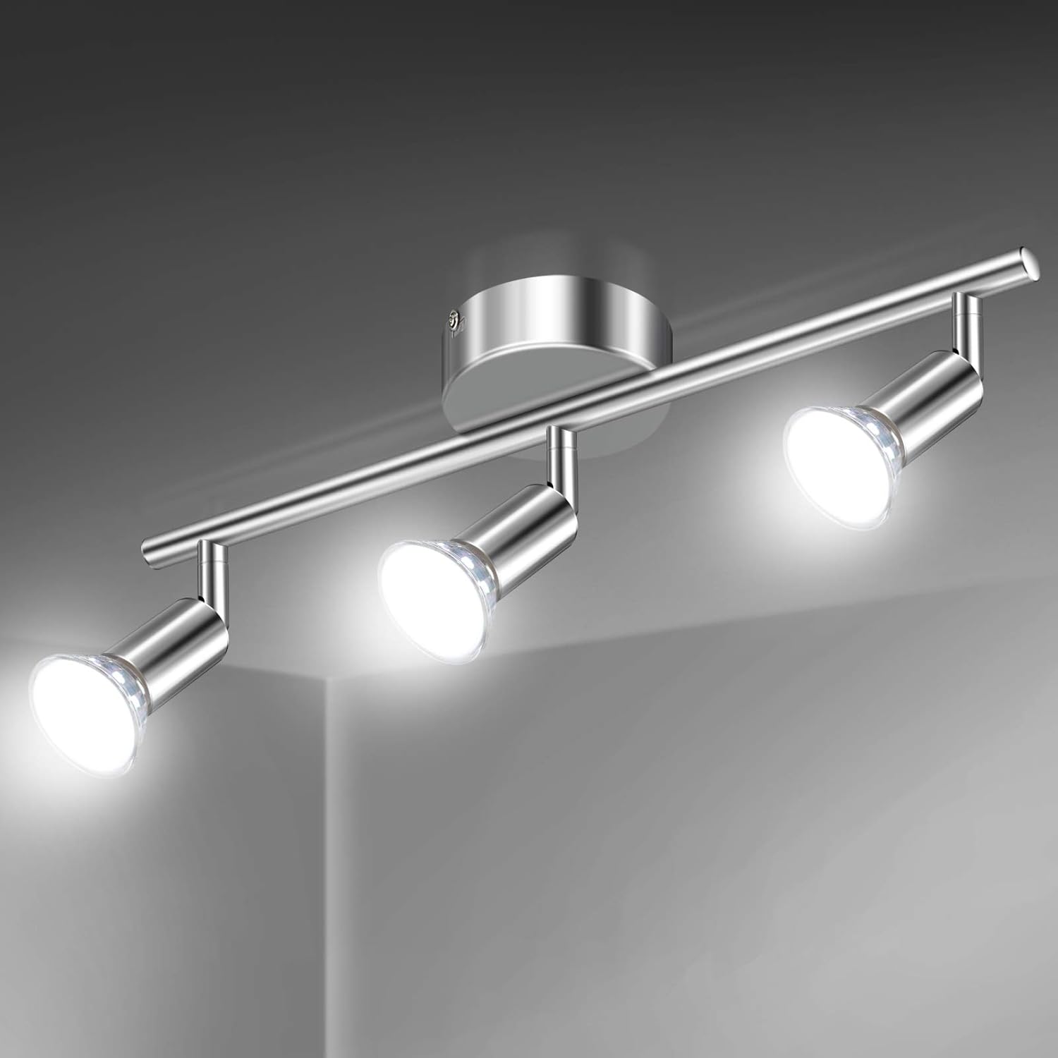 Defurhome LED Ceiling Light Rotatable, 3 Way Adjustable Modern Ceiling Spotlight...