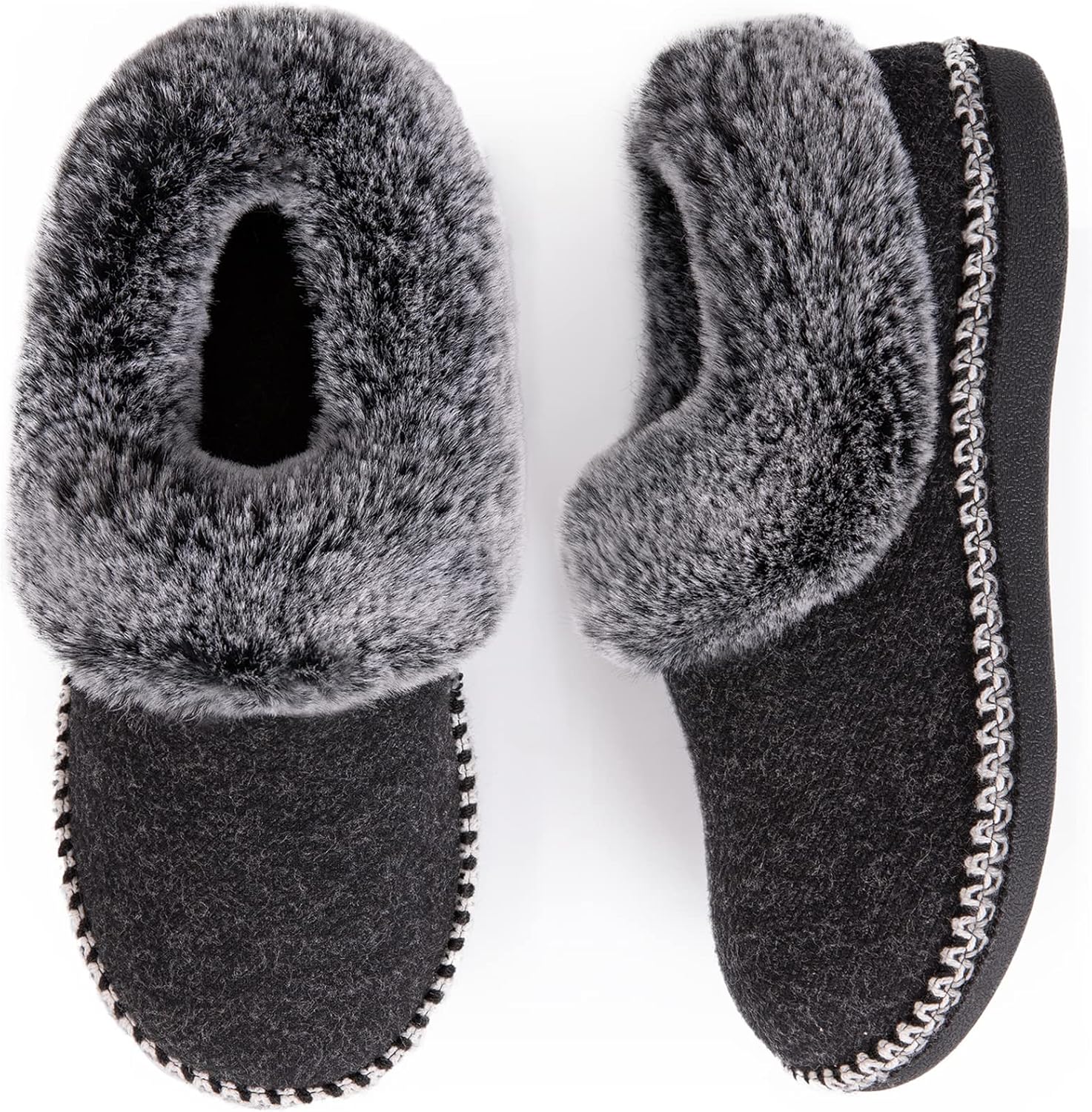 EverFoams Women's Bootie Slippers Warm Soft Comfy Memory Foam Non-slip Indoor Ho...