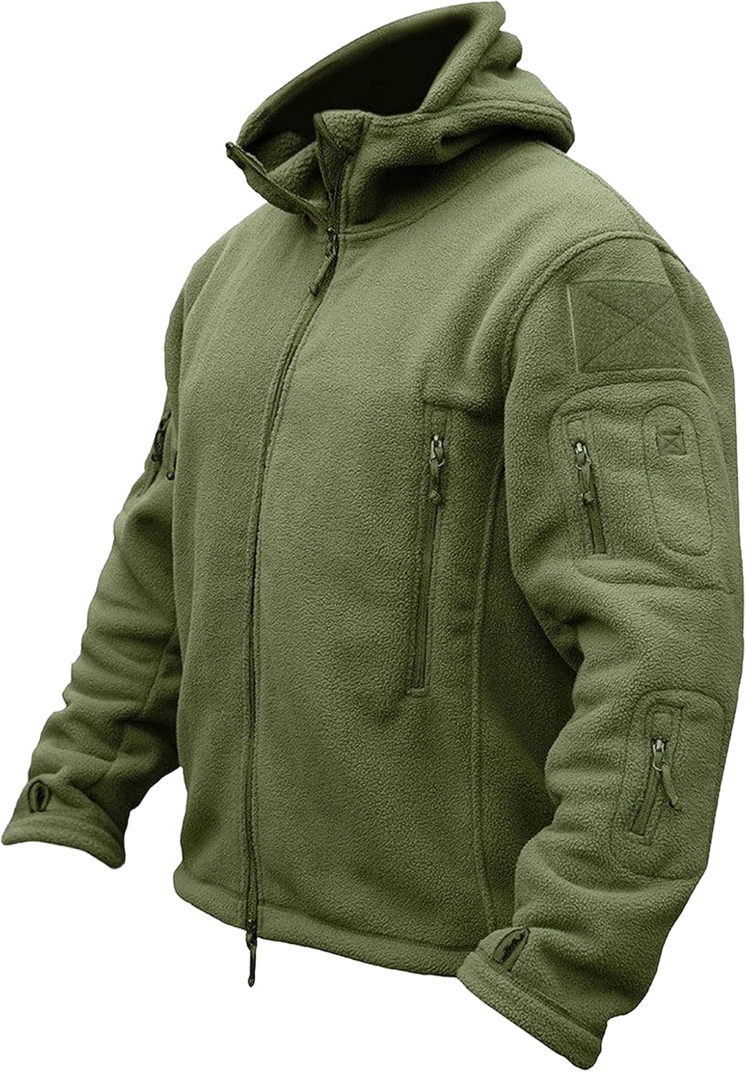 TACVASEN Windproof Jacket, Unique Men's Military Fleece Combat Jacket,Tactical H...