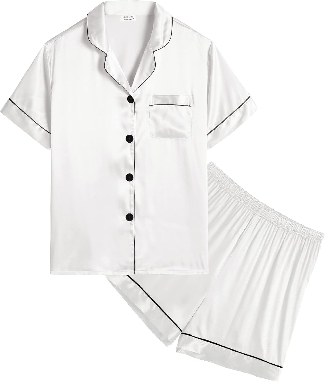 SWOMOG Kids Silk Pyjamas, Special Satin PJs Sets for Girls and Boys, High-Qualit...
