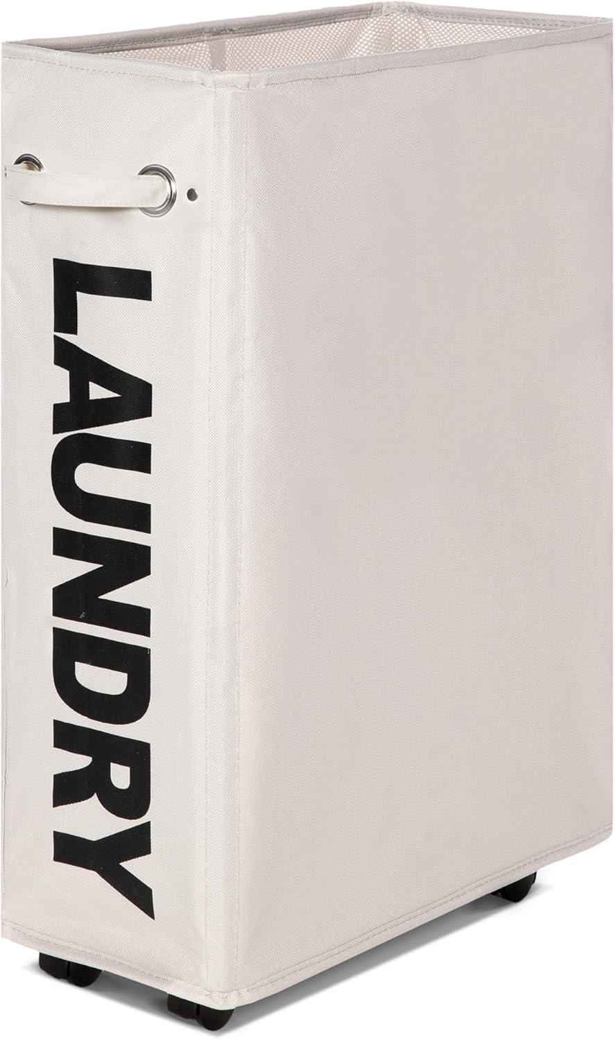 Caroeas 26" Rolling Slim Laundry Basket with wheels, 55L Collapsible Laundry ham...