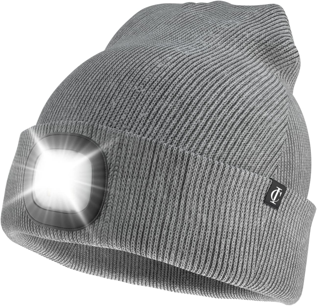 Idyllicomfort Led Lighted Beanie Hat,USB Rechargeable Hands Free Headlamp Cap, U...