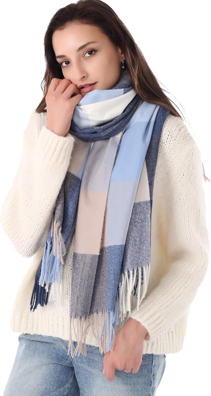 DiaryLook Plaid Warm Blanket Scarf, Special Long Ladies Scarf Check Soft, Innova...