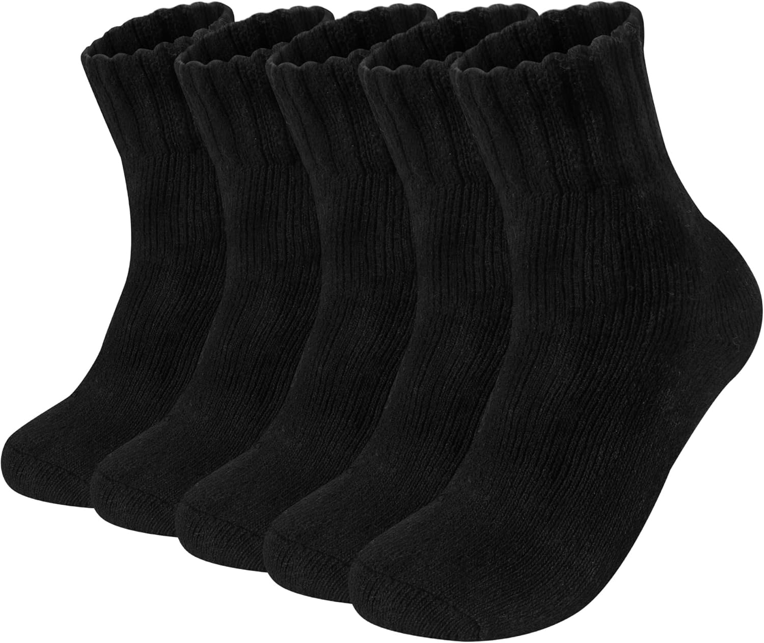 Justay 5Pcs Men Winter Merino Wool Socks Thermal Thick Wool Socks Warm Breathabl...