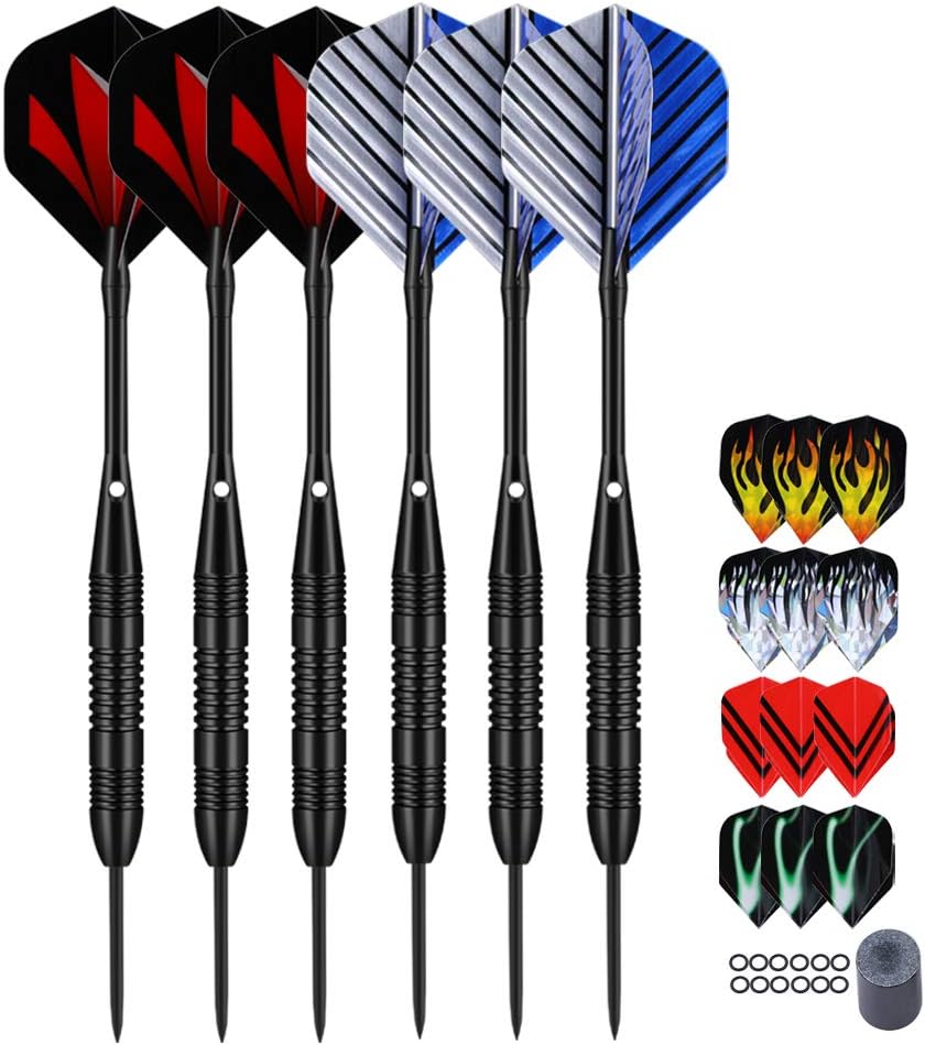 LARRITS Professional 6 Pack/ 12 Pack Steel Tip Dar...