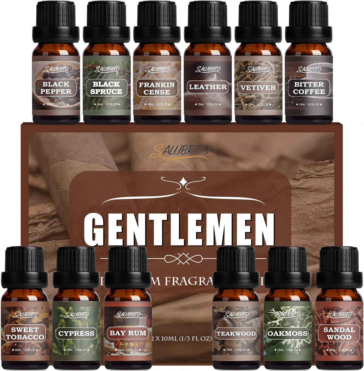 SALUBRITO Essential Oils Set, Special Fragrance Oil Set for Diffuser and Home, I...