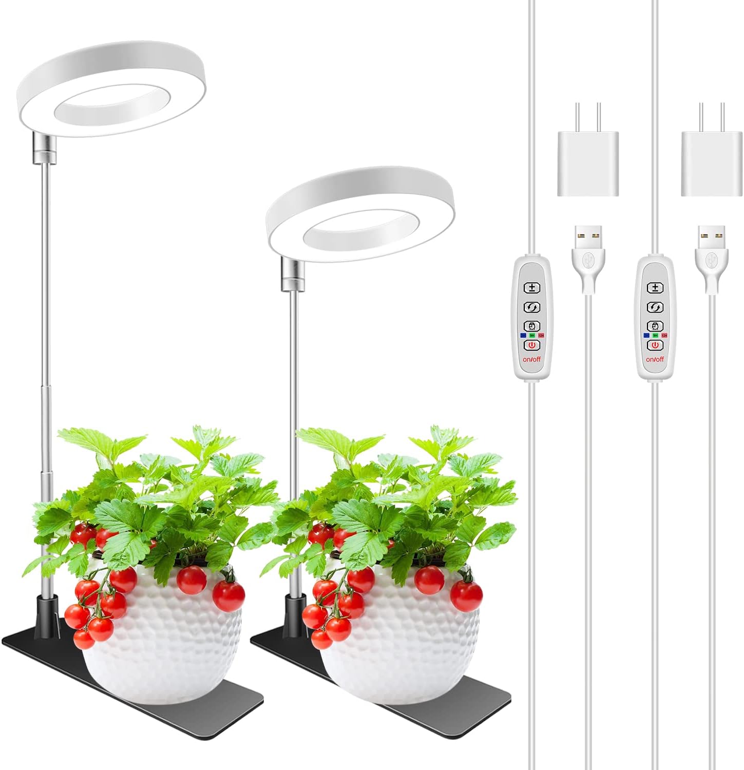 Kullsinss Grow Lights for Indoor Plants, 48 LEDs Full Spectrum Plant Grow Light...