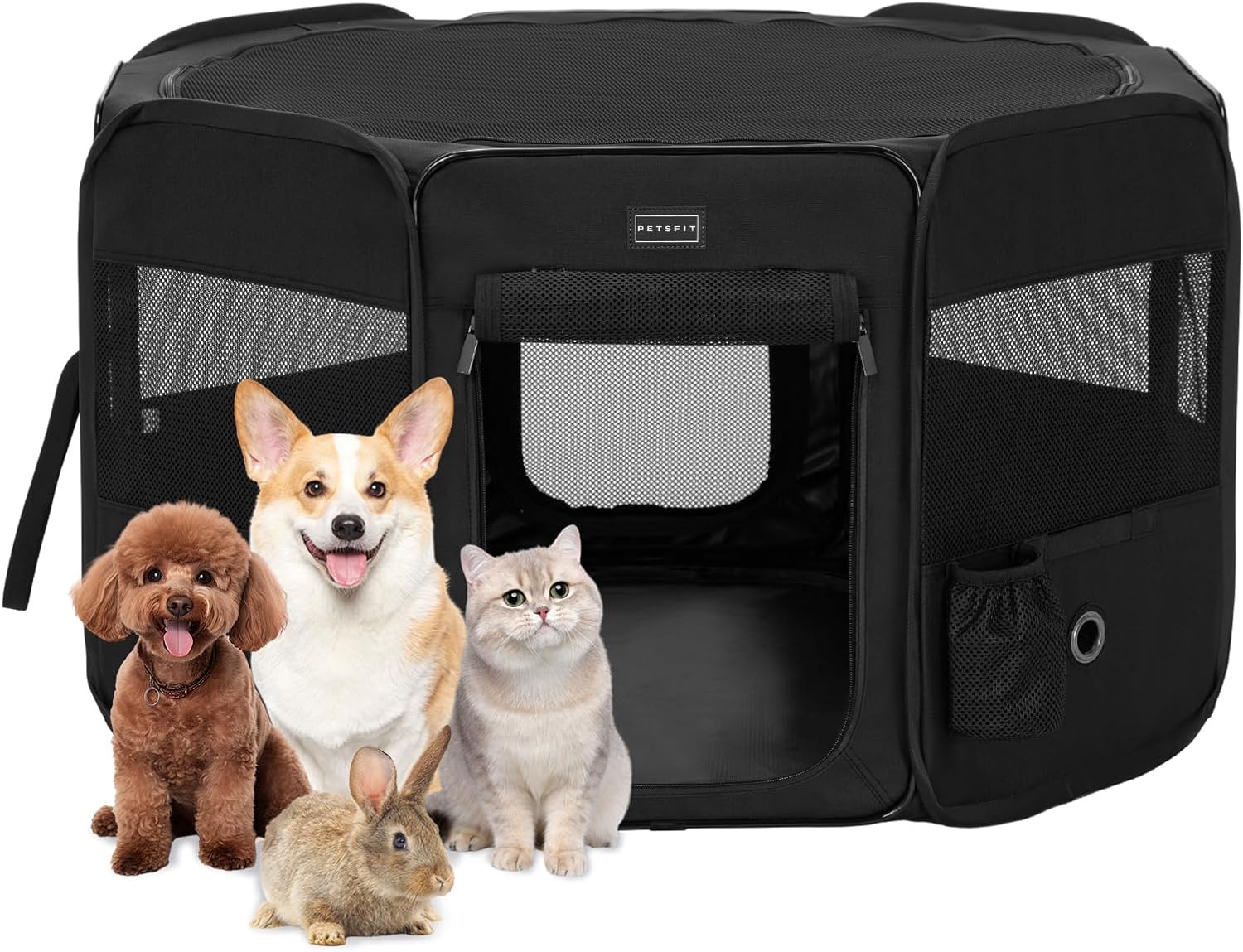 Petsfit Dog Play Pens, Special Portable Pet Playpen for Small Medium Dogs, Innov...
