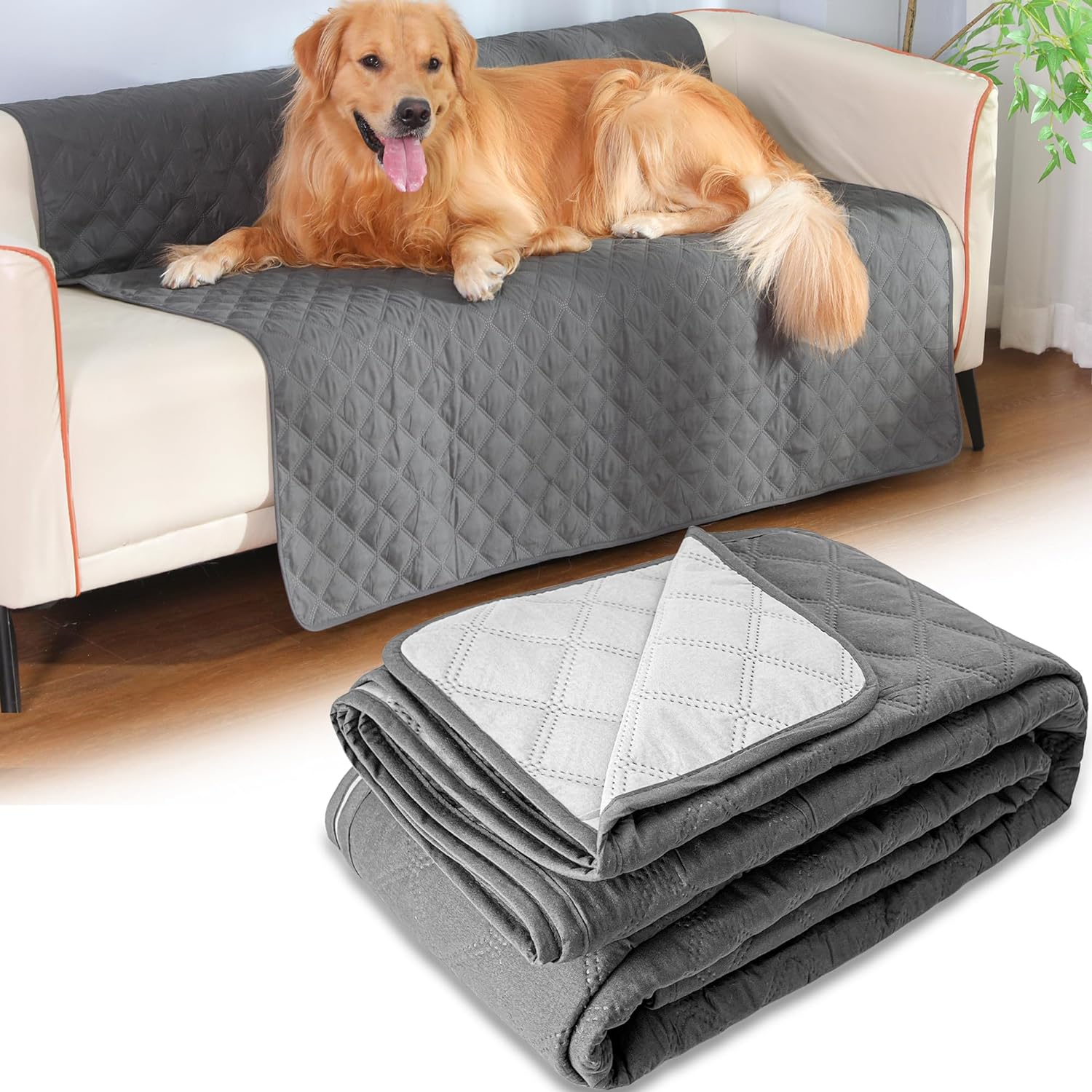 HezzLuv Dog Bed Cover Pet Blanket Sofa Cover Mattress Protector Furniture Protec...