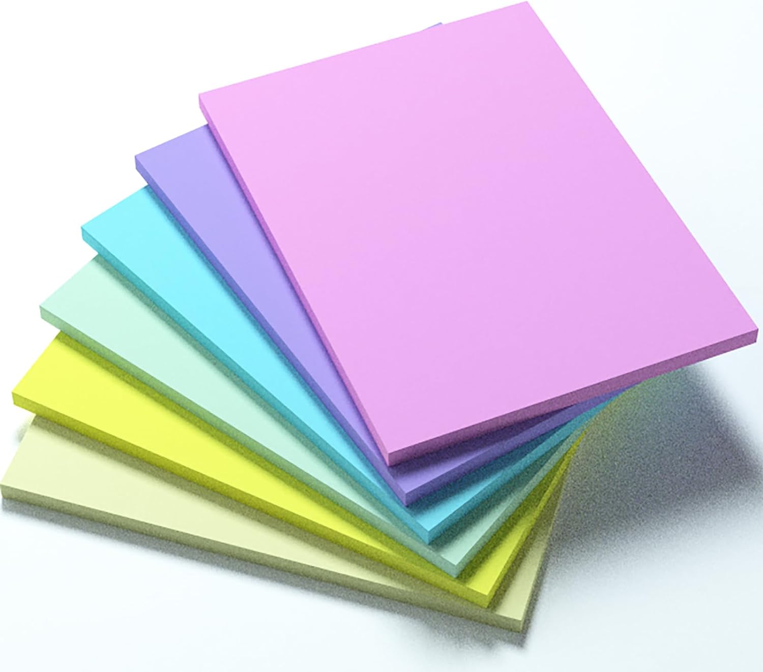 KIFZM 6 in x 8 in Creative Extra-Large Sticky Giant Pads,Pastel Harmonic Colors,...