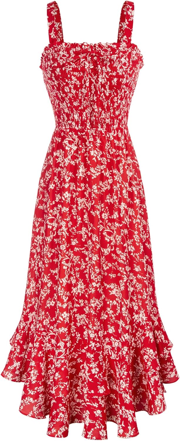 GRACE KARIN Dress, Special Women Summer Strappy Floral Maxi Dress, Innovative Ma...
