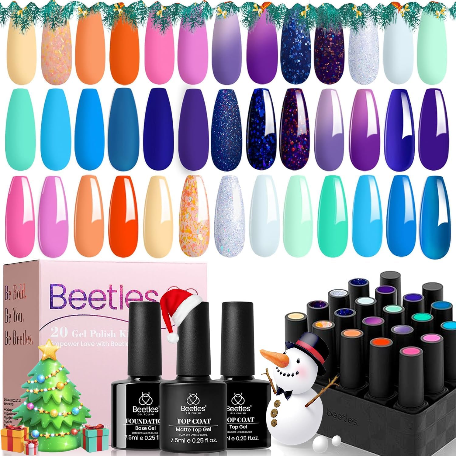 Beetles 23Pcs Gel Nail Polish Kit with Base Top Co...