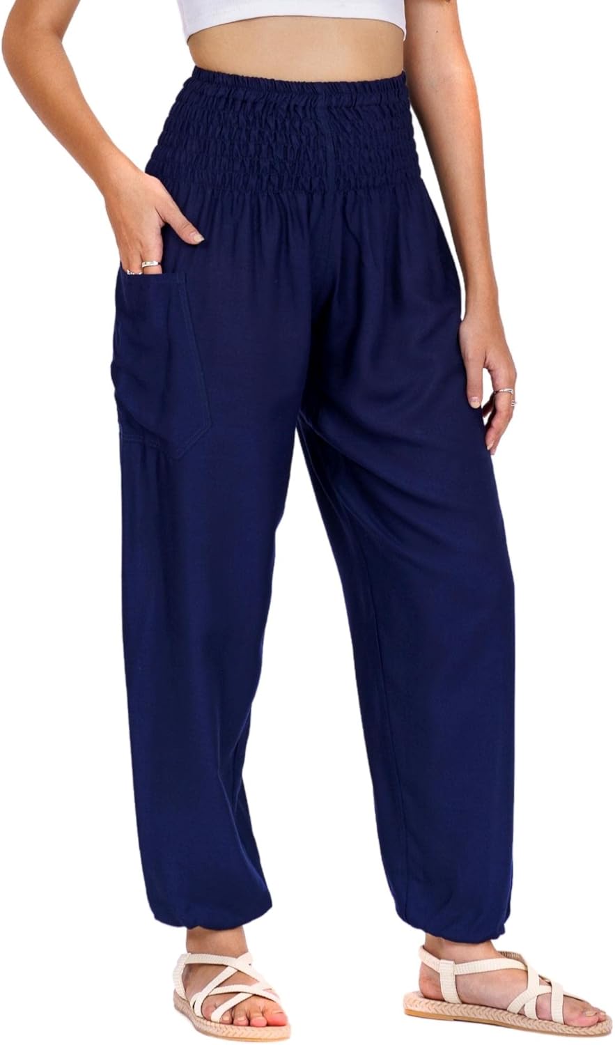 Lofbaz Harem Pants for Women Yoga Boho Hippie Clothing Womens Palazzo Bohemian P...
