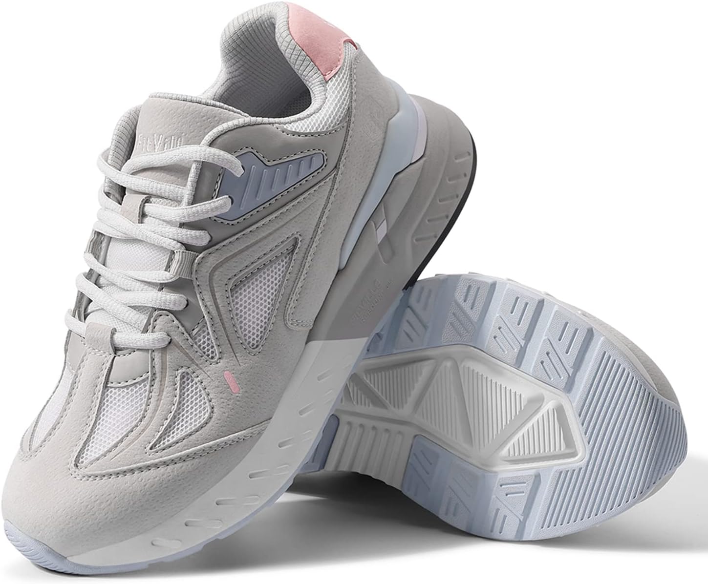 FitVille Womens Trainers, Special Extra Wide Fit Walking Running Shoes, Comforta...