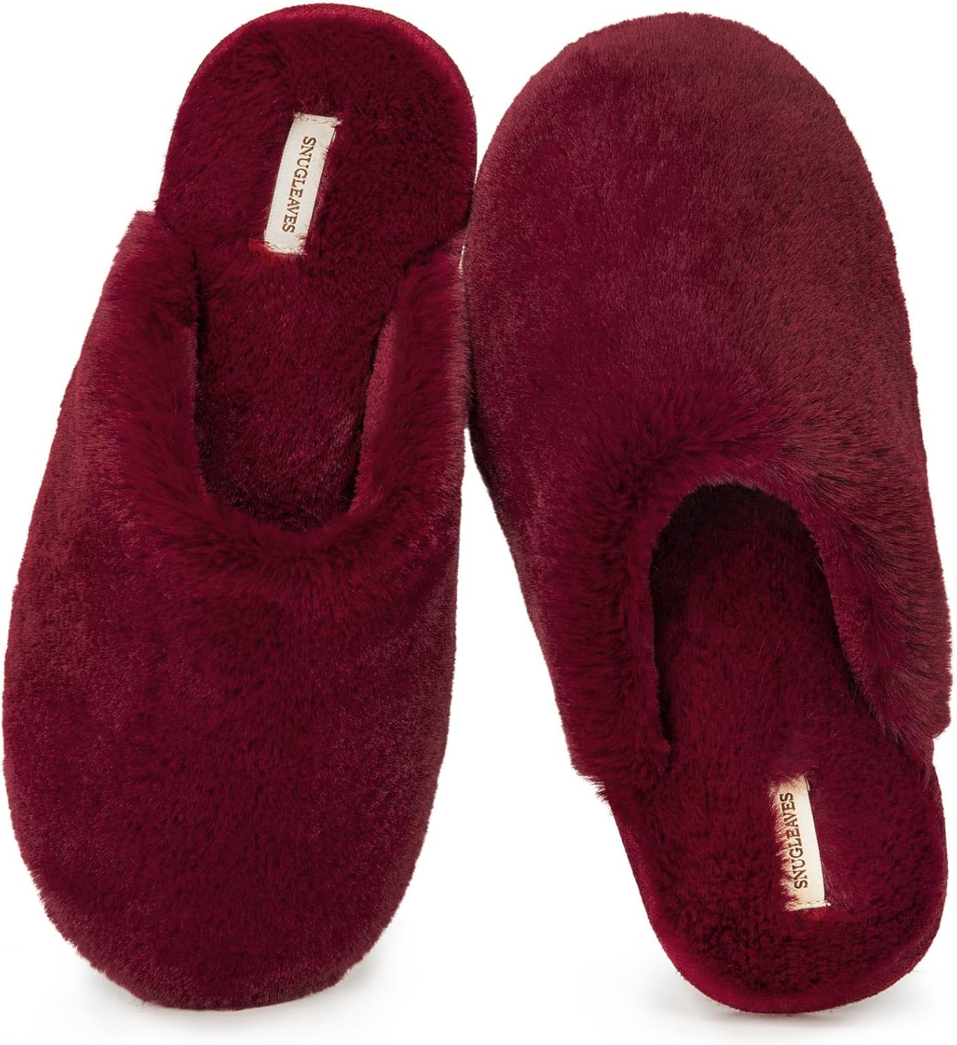 Snug Leaves Ladies', Special Slip On Slippers, Innovative Fluffy Memory Foam Sli...